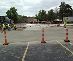 Parking lot concrete contractor Cleveland, Mentor, Solon, South Euclid, Euclid, Wickliffe, Willoughby, Beachwood, Mayfield, Strongsville, Bedford, Lyndhurst, Westlake, Chardon